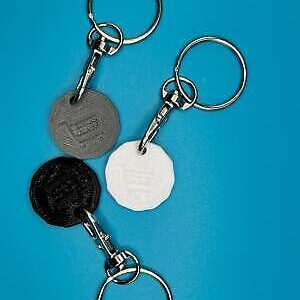 3 x Shopping Trolley Token Coin Plastic Reusable Trolley Tokens