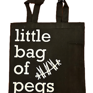 Canvas Tote Bag Peg Bag