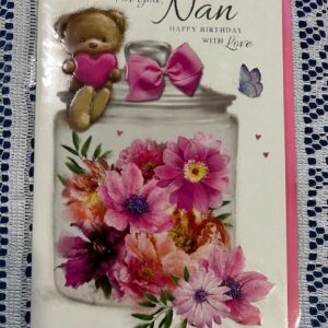 For You Nan Happy Birthday with Love (Birthday Greeting Card)
