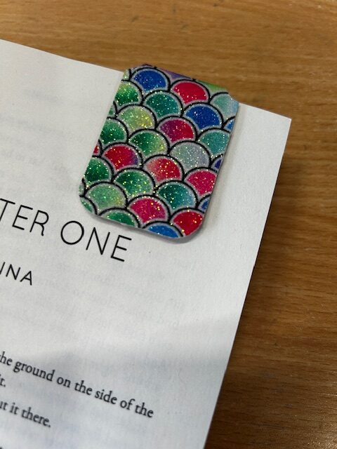 Handmade Magnetic Bookmark Faux Leather